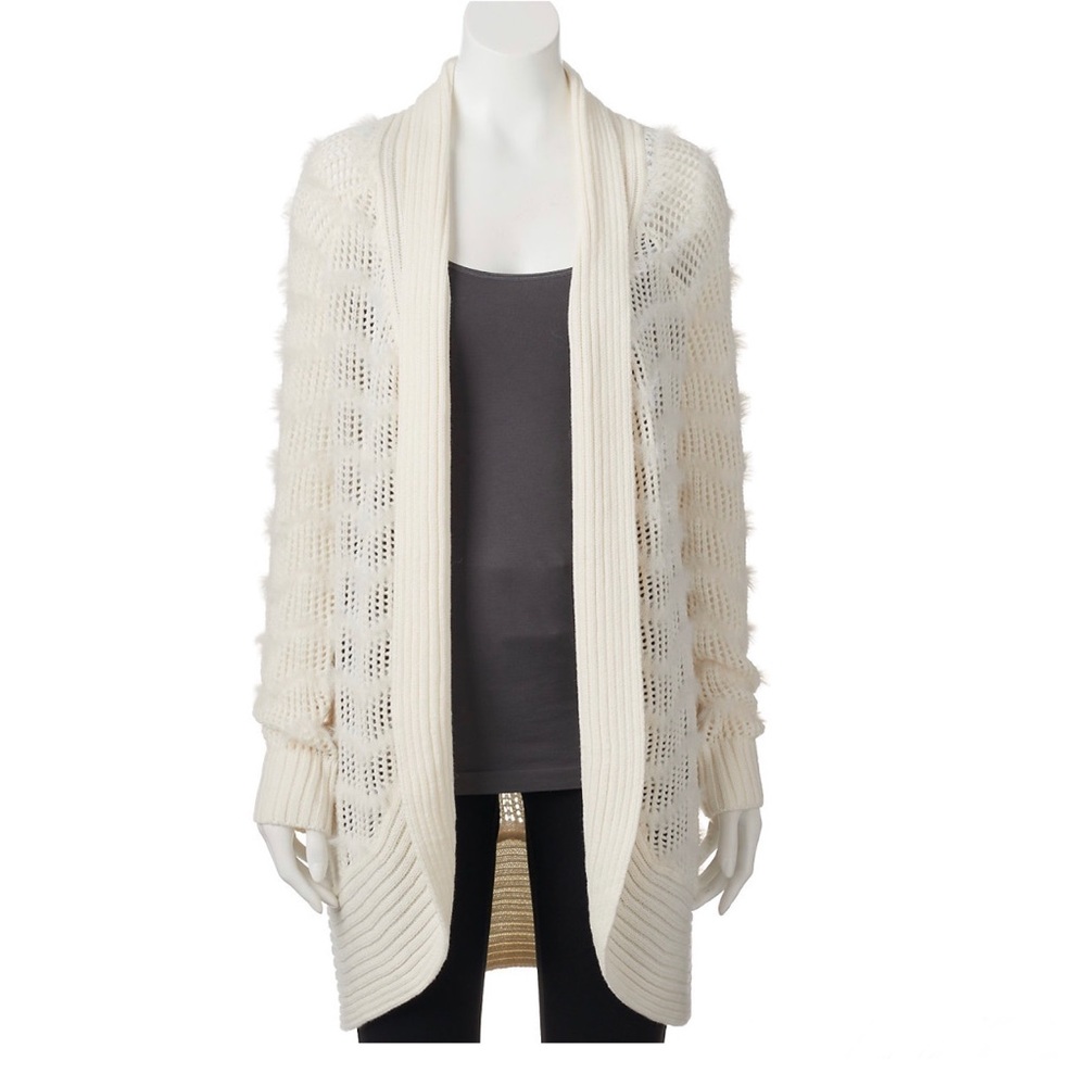 Juniors' Candie's® Chevron Cocoon Cardigan